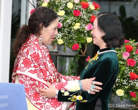 Hermandad y compañerismo en reunión del presidente Daniel Ortega y vicepresidenta Rosario Murillo con delegación de alto nivel de Vietnam