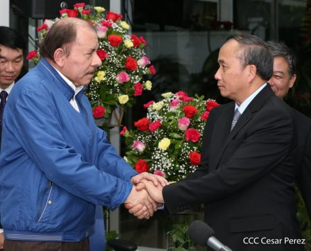 Hermandad y compañerismo en reunión del presidente Daniel Ortega y vicepresidenta Rosario Murillo con delegación de alto nivel de Vietnam
