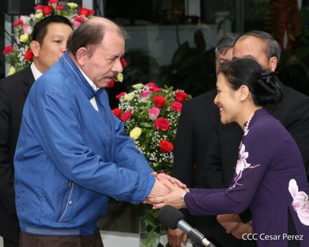 Hermandad y compañerismo en reunión del presidente Daniel Ortega y vicepresidenta Rosario Murillo con delegación de alto nivel de Vietnam