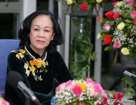 Hermandad y compañerismo en reunión del presidente Daniel Ortega y vicepresidenta Rosario Murillo con delegación de alto nivel de Vietnam