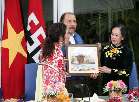 Hermandad y compañerismo en reunión del presidente Daniel Ortega y vicepresidenta Rosario Murillo con delegación de alto nivel de Vietnam