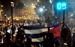Daniel y Rosario participaron en Marcha de las Antorchas en Cuba