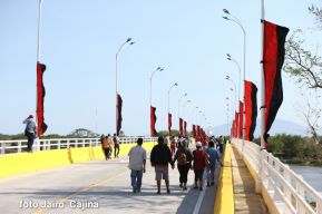 Inauguran puente El Paso de Panaloya