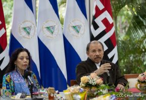 Comandante Daniel Ortega y compañera Rosario Murillo participan en videoconferencia por el 30 aniversario del Foro de São Paulo