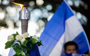 Así fue recibida en Nicaragua la Antorcha Centroamericana de la Libertad y la Paz