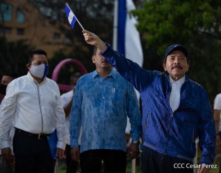 Así fue recibida en Nicaragua la Antorcha Centroamericana de la Libertad y la Paz