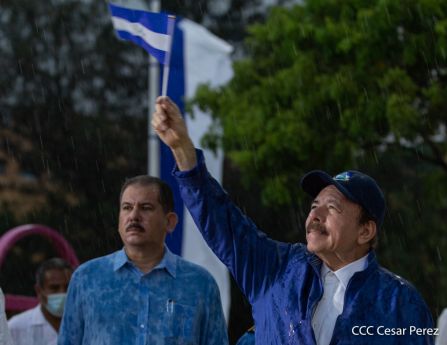 Así fue recibida en Nicaragua la Antorcha Centroamericana de la Libertad y la Paz