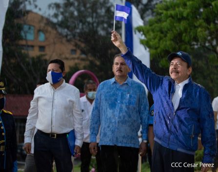 Así fue recibida en Nicaragua la Antorcha Centroamericana de la Libertad y la Paz