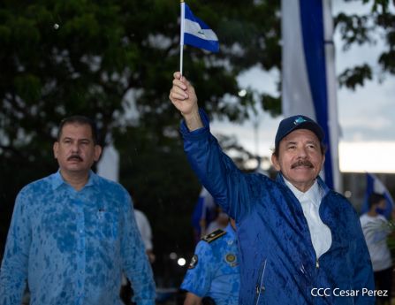 Así fue recibida en Nicaragua la Antorcha Centroamericana de la Libertad y la Paz