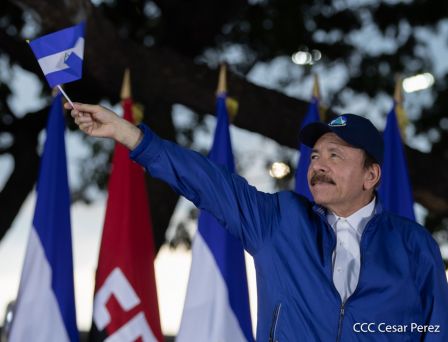 Así fue recibida en Nicaragua la Antorcha Centroamericana de la Libertad y la Paz