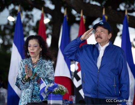 Así fue recibida en Nicaragua la Antorcha Centroamericana de la Libertad y la Paz