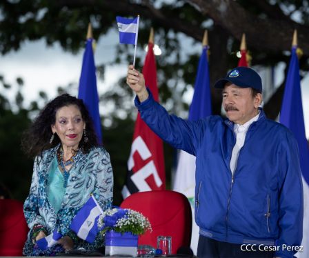 Así fue recibida en Nicaragua la Antorcha Centroamericana de la Libertad y la Paz