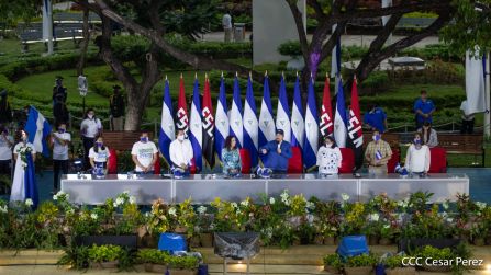 Así fue recibida en Nicaragua la Antorcha Centroamericana de la Libertad y la Paz