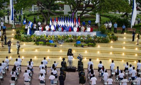 Así fue recibida en Nicaragua la Antorcha Centroamericana de la Libertad y la Paz