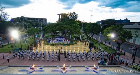 Así fue recibida en Nicaragua la Antorcha Centroamericana de la Libertad y la Paz