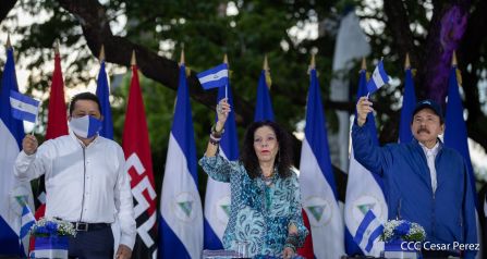 Así fue recibida en Nicaragua la Antorcha Centroamericana de la Libertad y la Paz