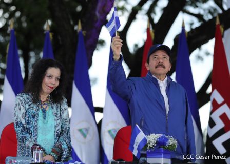 Así fue recibida en Nicaragua la Antorcha Centroamericana de la Libertad y la Paz