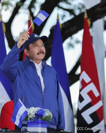 Así fue recibida en Nicaragua la Antorcha Centroamericana de la Libertad y la Paz