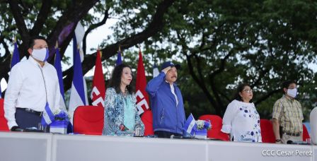 Así fue recibida en Nicaragua la Antorcha Centroamericana de la Libertad y la Paz