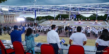Así fue recibida en Nicaragua la Antorcha Centroamericana de la Libertad y la Paz