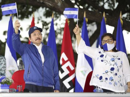 Así fue recibida en Nicaragua la Antorcha Centroamericana de la Libertad y la Paz