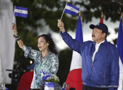 Así fue recibida en Nicaragua la Antorcha Centroamericana de la Libertad y la Paz
