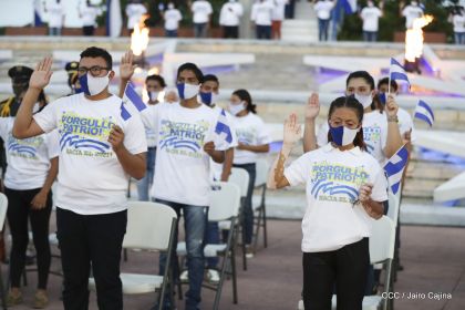 Así fue recibida en Nicaragua la Antorcha Centroamericana de la Libertad y la Paz