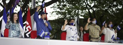 Así fue recibida en Nicaragua la Antorcha Centroamericana de la Libertad y la Paz