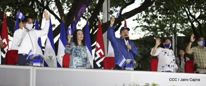 Así fue recibida en Nicaragua la Antorcha Centroamericana de la Libertad y la Paz