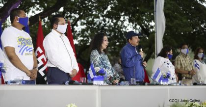 Así fue recibida en Nicaragua la Antorcha Centroamericana de la Libertad y la Paz