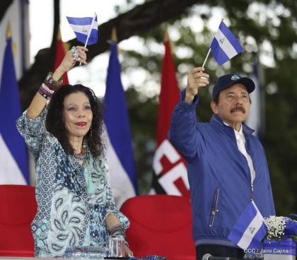 Así fue recibida en Nicaragua la Antorcha Centroamericana de la Libertad y la Paz