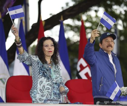 Así fue recibida en Nicaragua la Antorcha Centroamericana de la Libertad y la Paz