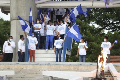 Así fue recibida en Nicaragua la Antorcha Centroamericana de la Libertad y la Paz