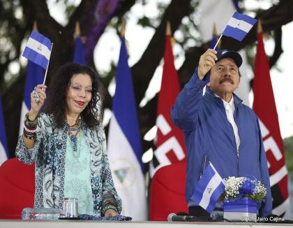 Así fue recibida en Nicaragua la Antorcha Centroamericana de la Libertad y la Paz