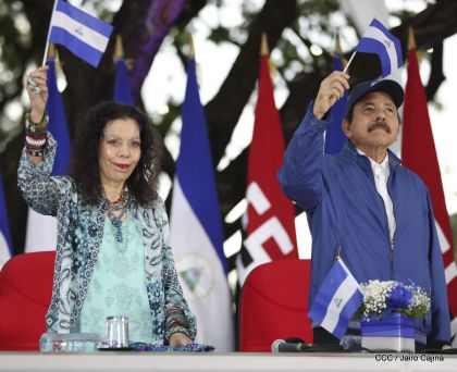 Así fue recibida en Nicaragua la Antorcha Centroamericana de la Libertad y la Paz