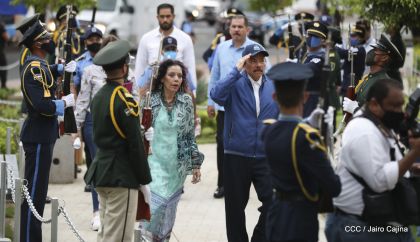 Así fue recibida en Nicaragua la Antorcha Centroamericana de la Libertad y la Paz