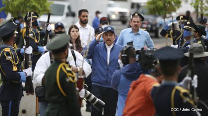 Así fue recibida en Nicaragua la Antorcha Centroamericana de la Libertad y la Paz