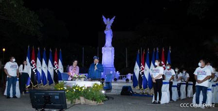 Encuentro del Presidente Daniel y la Compañera Rosario con las Familias de nuestra Nicaragua Bendita