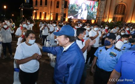 Acto de conmemoración del 87 aniversario del paso a la inmortalidad del General Augusto C. Sandino