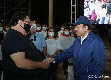Acto de conmemoración del 87 aniversario del paso a la inmortalidad del General Augusto C. Sandino