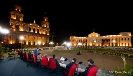 Acto de conmemoración del 87 aniversario del paso a la inmortalidad del General Augusto C. Sandino
