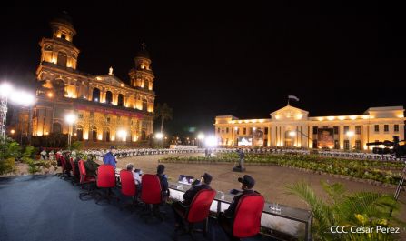 Acto de conmemoración del 87 aniversario del paso a la inmortalidad del General Augusto C. Sandino