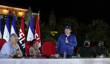 Acto de conmemoración del 87 aniversario del paso a la inmortalidad del General Augusto C. Sandino