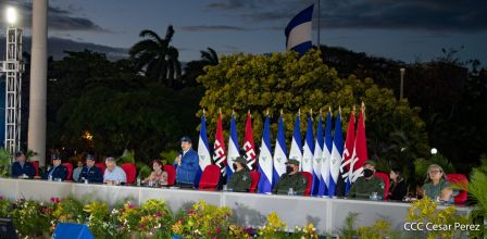 Acto de conmemoración del 87 aniversario del paso a la inmortalidad del General Augusto C. Sandino