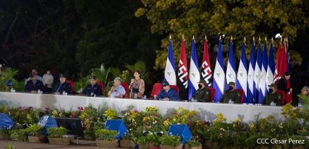 Acto de conmemoración del 87 aniversario del paso a la inmortalidad del General Augusto C. Sandino