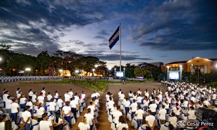 Acto de conmemoración del 87 aniversario del paso a la inmortalidad del General Augusto C. Sandino