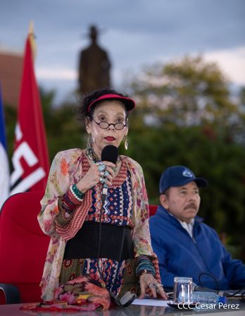 Acto de conmemoración del 87 aniversario del paso a la inmortalidad del General Augusto C. Sandino