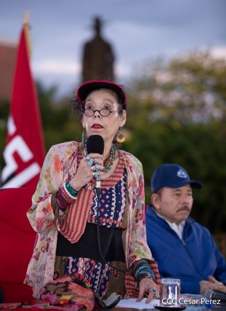 Acto de conmemoración del 87 aniversario del paso a la inmortalidad del General Augusto C. Sandino