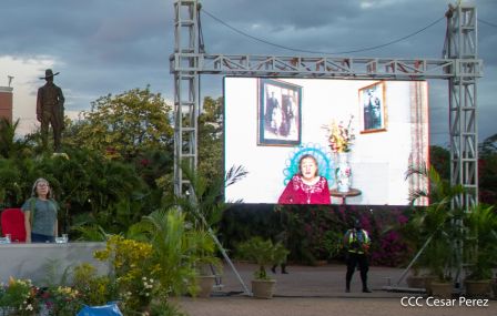 Acto de conmemoración del 87 aniversario del paso a la inmortalidad del General Augusto C. Sandino