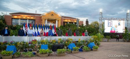 Acto de conmemoración del 87 aniversario del paso a la inmortalidad del General Augusto C. Sandino
